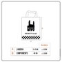 Ecobag Rock City Checkerboard Preto/Branco