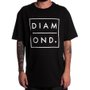 Camiseta Diamond Outline Preto