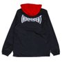 Jaqueta Independent Span Hooded Coach Corta Vento Preto/Vermelho