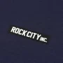 Kit Camiseta Rock City Logo Rubberized Azul Marinho + Boné Rock City Logo Dad Hat
