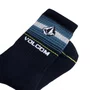Kit Meia Volcom Cotton Blend 3pk Azul Marinho