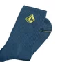 Kit Meia Volcom Cotton Blend 3pk Azul Marinho