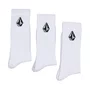 Kit Meia Volcom Cotton Blend 3pk Branco