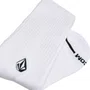 Kit Meia Volcom Cotton Blend 3pk Branco
