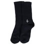 Kit Meia Volcom Solid Stone Sortida Branco/Verde/Preto