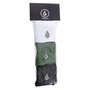 Kit Meia Volcom Solid Stone Sortida Branco/Verde/Preto