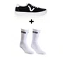 Kit Tênis Vans Skate Sport + Meia Vans Classic Crew 3pk