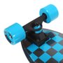 Longboard Kronik Fishtail Checkboard Preto/Azul