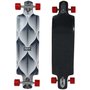 Longboard Montado Fam Sports Leaf 40" Preto/Branco