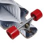 Longboard Montado Fam Sports Leaf 40" Preto/Branco