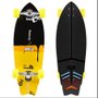 Longboard Surfeeling Outline Preto/Amarelo