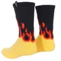 Meia Altai Trought The Flames  Preto/Amarelo/Vermelho