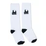 Meia Rock City Logo Infantil Branco/Preto