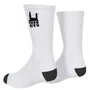 Meia Rock City Logo Juvenil Branco/Preto