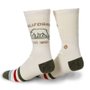 Meia Stance California Republic 2 Creme/Verde