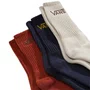 Meia Vans Classic Crew 3pk Azul/Cinza/Khaki