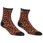 Meia Vans Shinner Sock Animal Spot Marrom/Preto