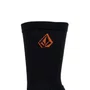 Meia Volcom Workwear Preto/Laranja