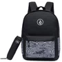 Mochila Volcom VC6049 + Estojo Preto/Branco