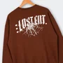 Moletom Careca Lost Ent. Glow Marrom