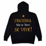 Moletom Rock City Não Se Torce, Se Vive 2 Cabos Preto