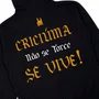 Moletom Rock City Não Se Torce, Se Vive 2 Cabos Preto