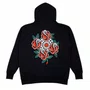 Moletom Rock City Rosas Marchioros Premium 3 Cabos Preto