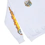 Moletom Santa Cruz Flaming Dice Dot Front Hoodie Branco