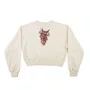 Moletom Santa Cruz Night Critter Crew Feminino Off White