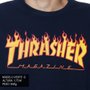 Moletom Thrasher Magazine Flame Logo Careca Azul Marinho