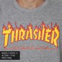Moletom Thrasher Magazine Flame Logo Careca Mescla/Laranja