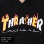 Moletom Thrasher Magazine Flame Skate Mag Preto/Laranja
