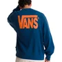 Moletom Vans Stretch Logo Crew Azul