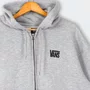 Moletom Vans Stretch Logo Full Zip Cinza Mescla