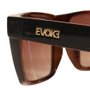 Óculos Evoke Shift W01 Black Shine Wood Brown Gold Marrom/Madeira