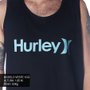Regata Hurley Logo Oversize Preto/Azul