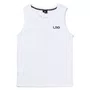 Regata Lrg Stacked Tank Preto Branco