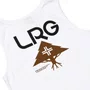 Regata Lrg Stacked Tank Preto Branco