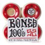 Roda Bones Original Formula 100A V5 Branco/Vermelho