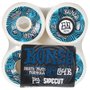 Roda Bones Ripples 84b Skatepark Formula P5 Sidecut Branco/Azul