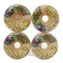 Roda Milk Burning Skelleton Cone 101a Off/Amarelo/Verde