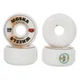 Roda Moska White Rock 55d Branco/Laranja