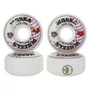 Roda Moska White Rock 55d Branco/Roxo