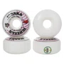 Roda Moska White Rock 55d Branco/Roxo