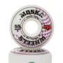Roda Moska White Rock 55d Branco/Roxo