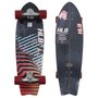Semi Longboard Hondar Dynamic Pink 32x9,5 Simulador De Surf Preto/Vermelho
