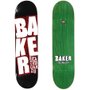 Shape Baker Skateboards Logo 8.1 Preto/Vermelho
