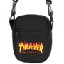 Shoulder Bag Thrasher Logo Flame Preto/Laranja