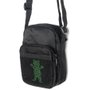 Shoulder Bag Grizzly Warped Bear Hide Logo Urso Preto/Verde