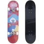 Skate Montado Fam Sports Colorbricks Iniciante Vermelho/Branco